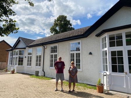 Two owners outside of the Sergeants Mess Community Hub